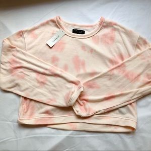 NWT Pink Tie Dye Pajama Top